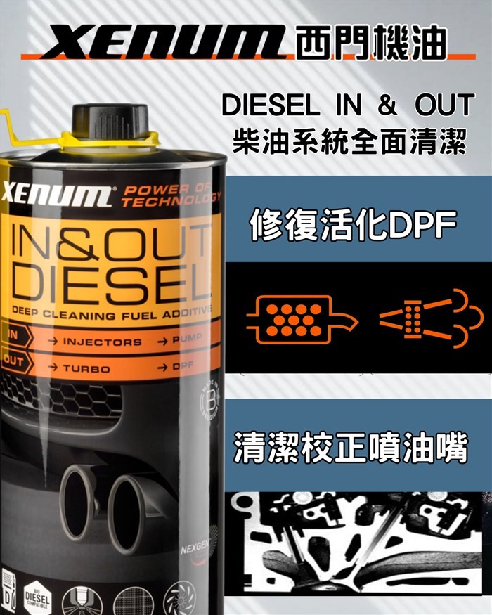 In&Out 柴油進油&排氣系統全面淨化劑