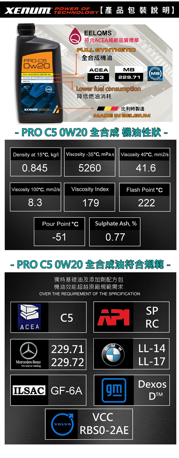 PRO-C5 0W20賓士229.71全合成